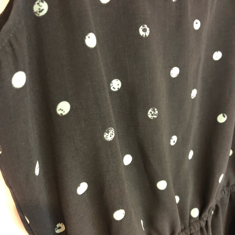 O’Neill m polka dot blue cutout skater dress lined - Picture 2 of 7